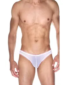 La Blinque La Blinque Erkek Beyaz Fırfırlı Tanga  Külot 15520
