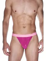 La Blinque Erkek Deri Görünümlü Tanga Çamaşır 15567 Fuşya