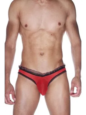 La Blinque La Blinque Erkek Kırmızı Fırfırlı  Slip  Külot 15517