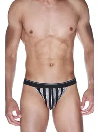 La Blinque La Blinque Erkek Parlak Çizgili Tanga Çamaşır 15536