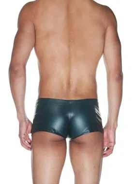 La Blinque La Blinque Erkek Yeşil Deri Görünümlü Boxer 15527 - Alternatif Görünüm