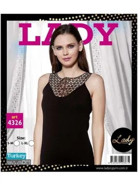 Lady Lady Yakası Dantel İşlemeli Bayan Tshirt 4326