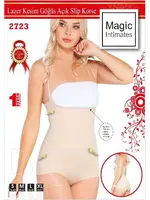 Lazer Kesim Göğsü Açık Slip Korse Emay 2723 Ten görsel 6