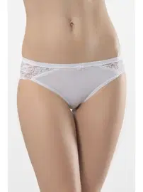 Türen Likralı Dantelli Bikini (2'li Paket) Türen 956/BEYAZ