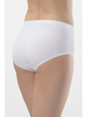 Türen Likralı Dantelli Külot (2'li Paket) Türen 282/BEYAZ - Alternatif Görünüm