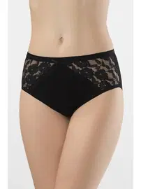 Türen Likralı Dantelli Külot (2'li Paket) Türen 282/SİYAH