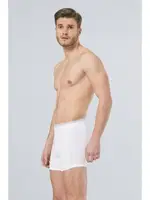 Likralı Düğmeli Boxer (2'li Paket) Türen 135/BEYAZ Beyaz