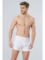 Likralı Düğmeli Boxer (2'li Paket) Türen 135/BEYAZ Beyaz detay görünüm