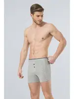 Likralı Düğmeli Boxer (2'li Paket) Türen 135/GRİ Gri