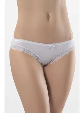 Türen Likralı Fistolu Bikini (2'li Paket) Türen 238/BEYAZ