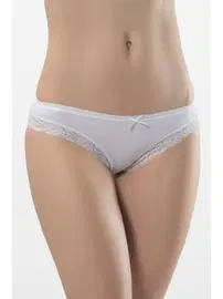 Türen Likralı Fistolu Bikini (2'li Paket) Türen 238/BEYAZ