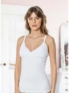 Godewo MammaBra Begonia Beyaz Emzirme Atleti MB3006 - Alternatif Görünüm