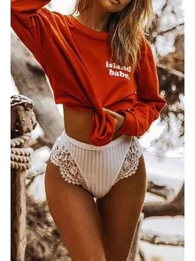 Merry See Merry See Dantelli Şık Külot Beyaz