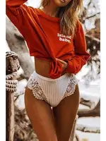 Merry See Dantelli Şık Külot Beyaz Beyaz