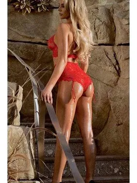 Merry See Merry See Kırmızı Jartiyer Takım - Alternatif Görünüm