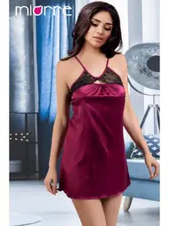 Miorre Boyun Askı Vişne Miorre Fantezi Gecelik