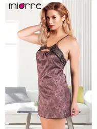 Miorre Miorre Gül Kurusu Saten Gecelik