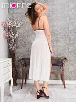 Miorre Tül Gecelik Yırmaçlı 011-004456 Beyaz detay görünüm