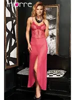 Pembe Tül Gecelik Takım Pembe