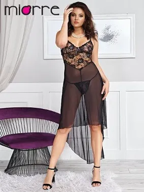 Miorre Miorre Diyah Seksi Tül Gecelik Takımı