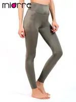 Yüksek Bel Toparlayıcı Haki Spor Taytı Miorre Haki detay görünüm