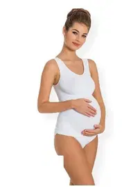 Miss Fit Miss Fit Dikişsiz Kalın Askılı Hamile Atleti 1636