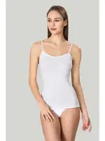 Modal İnce Askılı Korsajlı Atlet Miss Fit 16646 Beyaz