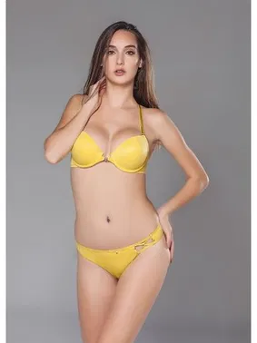 Moonlight Moonlight Destekli Sarı Sütyen Külot Takımı 278
