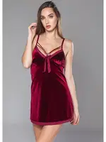 Moonlight Kadife Fantazi Bordo Gecelik 288 Bordo