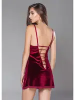 Moonlight Kadife Fantazi Bordo Gecelik 288 Bordo detay görünüm