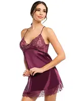 NBB Kadın Fantezi Gecelik Mürdüm 3265 Mürdüm