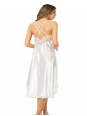 NBB NBB Saten Uzun Gecelik Ekru 3297 - Alternatif Görünüm