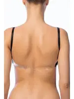 NBB Sırtı Şeffaf Yarı Destekli Sütyen 3586 Siyah detay görünüm