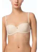 NBB Sırtı Şeffaf Yarı Destekli Sütyen 3586 Ten görsel 6