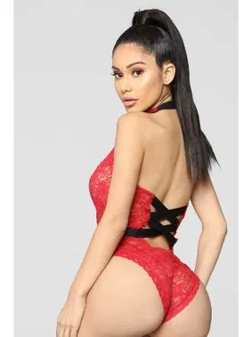 NightLight NightLight Boyun ve Bel Kısmı Fiyonklu Babydoll 3209 - Alternatif Görünüm