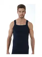 Öztaş 1029-A Erkek Spor Askılı Renkli Atlet Lacivert farklı açı