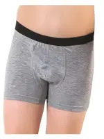 Öztaş 3702-A Erkek Çocuk Düz Slip Melanj Boxer Gri Melanj