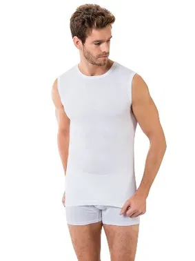 Öztaş Öztaş Erkek Ribana Kolsuz Sıfır Yaka Atlet A1043