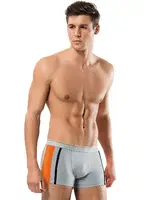 Pamuk Elastan Dubble Line Erkek Boxer Erdem 1432 Gri farklı açı