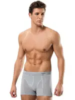 Pamuk Elastan Erkek Klasik Boxer Erdem 1445 Gri görsel 7