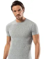 Pamuk Elastan Sıfır Vaka Erkek T-Shirt Erdem 1122 - 3 Adet Gri
