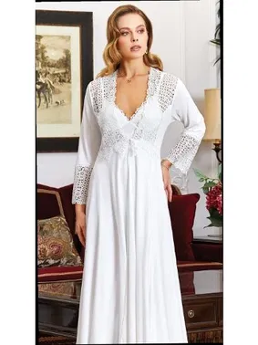 Jeremi Penye 6'lı Dantelli Gecelik Sabahlık Takımları Seti Jeremi 830