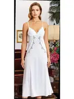 Penye 6'lı Dantelli Gecelik Sabahlık Takımları Seti Jeremi 830 görsel 4