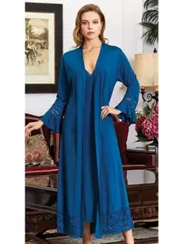 Jeremi Penye 6'lı Dantelli Gecelik Sabahlık Takımları Seti Jeremi 835