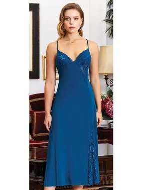 Jeremi Penye 6'lı Dantelli Gecelik Sabahlık Takımları Seti Jeremi 835 - Alternatif Görünüm