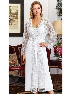 Jeremi Penye 6'lı Dantelli Gecelik Sabahlık Takımları Seti Jeremi 850