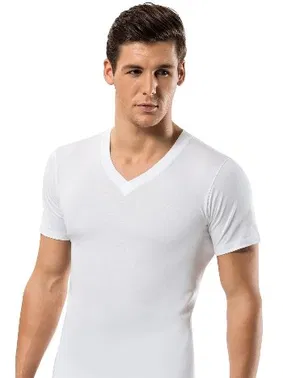 Erdem Penye V Vaka Erkek T-Shirt -3 lü Paket Erdem 1167