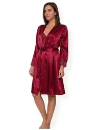 Pierre Cardin Pierre Cardin 4265 Saten Gecelik Sabahlık Takım