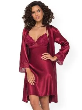 Pierre Cardin Pierre Cardin 4285 Saten Gecelik Sabahlık Takım