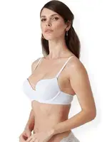 Pierre Cardin Viviane Double Push Up Micro Sütyen 6105 Beyaz detay görünüm